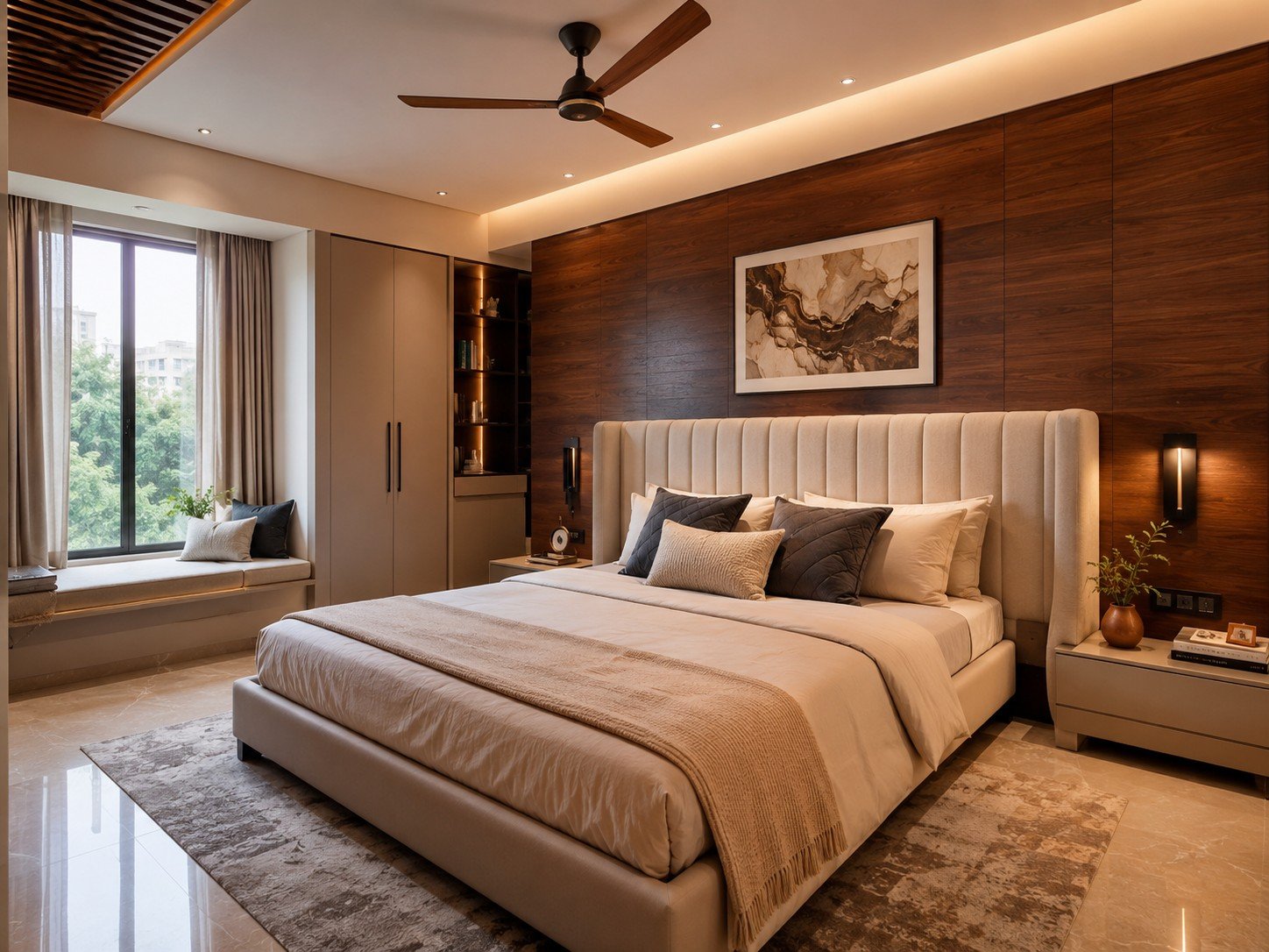 Bedroom Interiors by Anjaneya Interiors and Furniture, Coimbatore