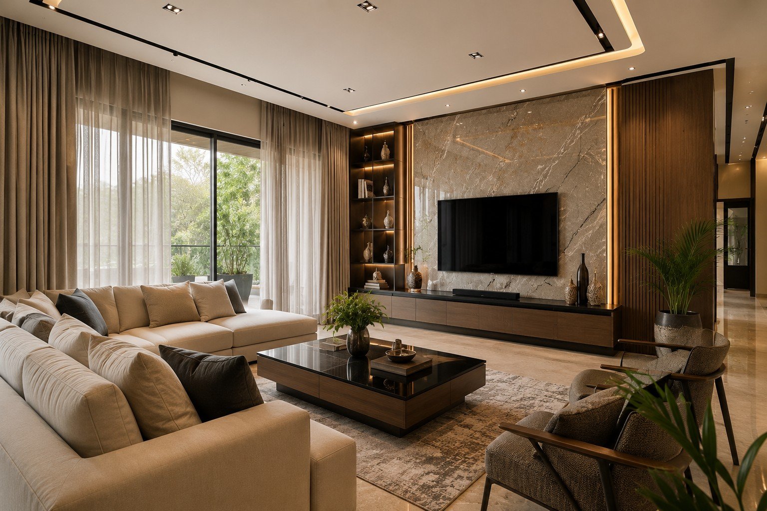 TV Unit Designs by Anjaneya Interiors and Furniture, Coimbatore
