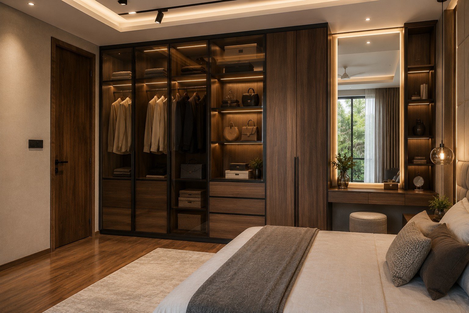 Wardrobe Design by Anjaneya Interiors and Furniture, Coimbatore